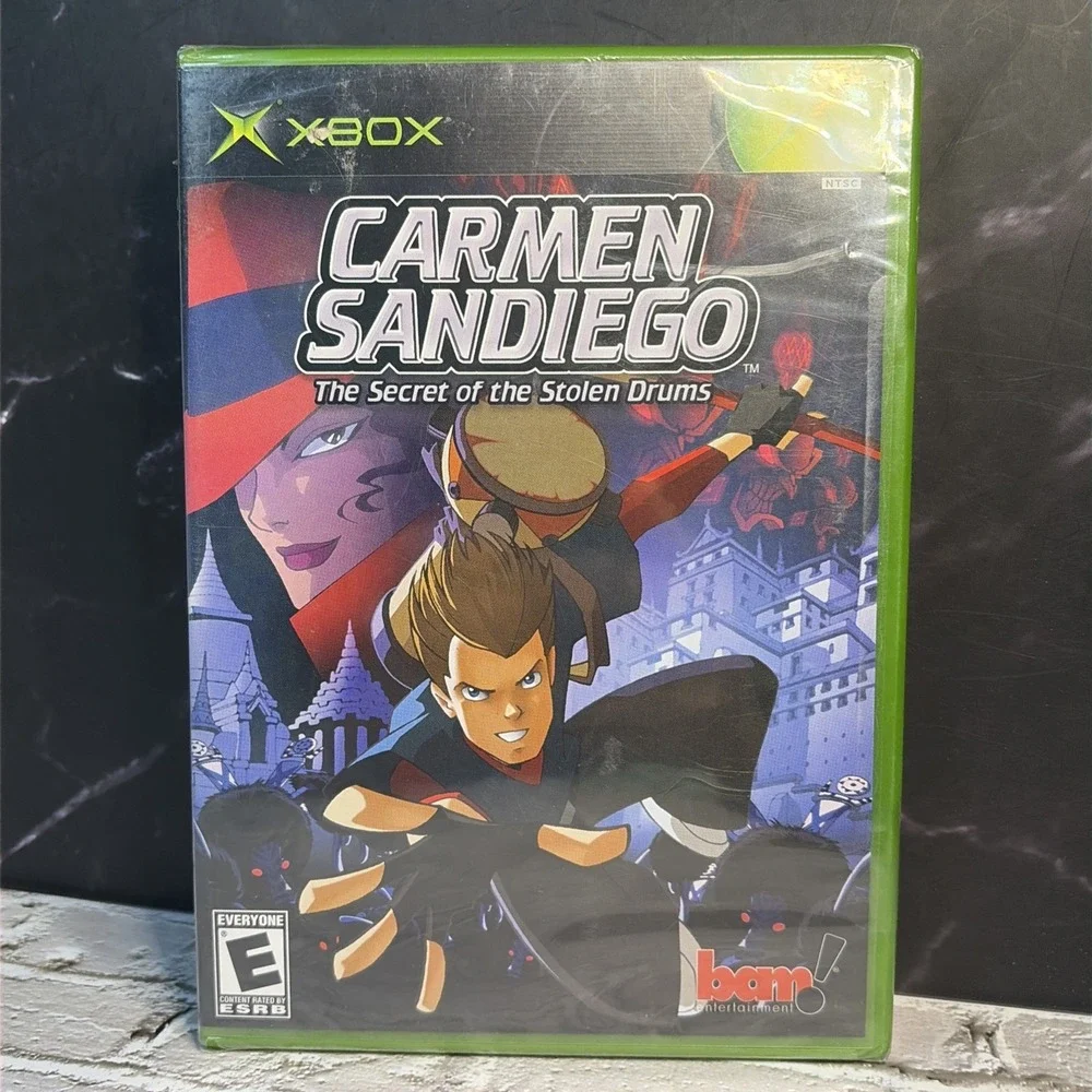 Carmen Sandiego The Secret of the Stolen Drums Microsoft Xbox - Brand New Sealed